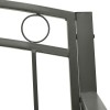 Szürke kerti pad asztallal 120 cm