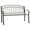 Szürke kerti pad 120 cm