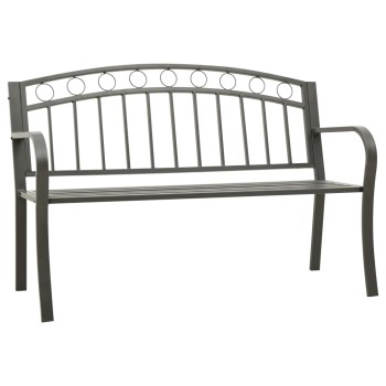 Szürke kerti pad 120 cm