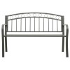 Szürke kerti pad 120 cm