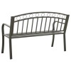 Szürke kerti pad 120 cm