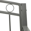 Szürke kerti pad 120 cm