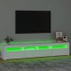 Fehér tv-szekrény led-lámpákkal