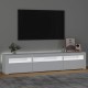 Fehér tv-szekrény led-lámpákkal Fehér tv-szekrény led-lámpákkal