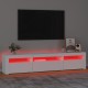 Fehér tv-szekrény led-lámpákkal Fehér tv-szekrény led-lámpákkal