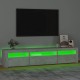 Betonszürke tv-szekrény led lámpákkal Betonszürke tv-szekrény led lámpákkal