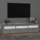 Betonszürke tv-szekrény led lámpákkal