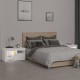 2 db fehér színű led-lámpás éjjeliszekrény 70x36,5x40 cm 2 db fehér színű led-lámpás éjjeliszekrény 70x36,5x40 cm