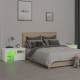 2 db fehér színű led-lámpás éjjeliszekrény 70x36,5x40 cm 2 db fehér színű led-lámpás éjjeliszekrény 70x36,5x40 cm