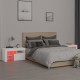 2 db fehér színű led-lámpás éjjeliszekrény 70x36,5x40 cm 2 db fehér színű led-lámpás éjjeliszekrény 70x36,5x40 cm