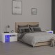2 db fehér színű led-lámpás éjjeliszekrény 70x36,5x40 cm 2 db fehér színű led-lámpás éjjeliszekrény 70x36,5x40 cm