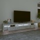 Betonszürke tv-szekrény led lámpákkal 260x36,5x40 cm Betonszürke tv-szekrény led lámpákkal 260x36,5x40 cm