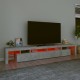 Betonszürke tv-szekrény led lámpákkal 260x36,5x40 cm Betonszürke tv-szekrény led lámpákkal 260x36,5x40 cm