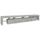 Betonszürke tv-szekrény led lámpákkal 260x36,5x40 cm Betonszürke tv-szekrény led lámpákkal 260x36,5x40 cm