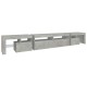 Betonszürke tv-szekrény led lámpákkal 260x36,5x40 cm Betonszürke tv-szekrény led lámpákkal 260x36,5x40 cm