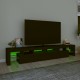 Fekete tv-szekrény led-világítással