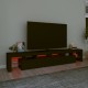 Fekete tv-szekrény led-világítással