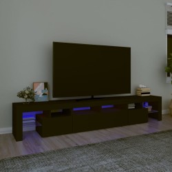 Fekete tv-szekrény led-világítással