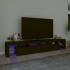Fekete tv-szekrény led-világítással