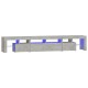 Betonszürke tv-szekrény led lámpákkal 230x36,5x40 cm Betonszürke tv-szekrény led lámpákkal 230x36,5x40 cm
