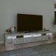 Betonszürke tv-szekrény led lámpákkal 230x36,5x40 cm Betonszürke tv-szekrény led lámpákkal 230x36,5x40 cm