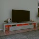 Betonszürke tv-szekrény led lámpákkal 230x36,5x40 cm Betonszürke tv-szekrény led lámpákkal 230x36,5x40 cm