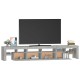 Betonszürke tv-szekrény led lámpákkal 230x36,5x40 cm Betonszürke tv-szekrény led lámpákkal 230x36,5x40 cm