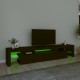 Fekete tv-szekrény led-világítással Fekete tv-szekrény led-világítással