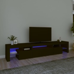Fekete tv-szekrény led-világítással