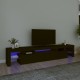 Fekete tv-szekrény led-világítással Fekete tv-szekrény led-világítással