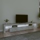 Betonszürke tv-szekrény led lámpákkal 215x36,5x40 cm Betonszürke tv-szekrény led lámpákkal 215x36,5x40 cm