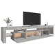 Betonszürke tv-szekrény led lámpákkal 215x36,5x40 cm Betonszürke tv-szekrény led lámpákkal 215x36,5x40 cm