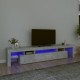 Betonszürke tv-szekrény led lámpákkal 215x36,5x40 cm Betonszürke tv-szekrény led lámpákkal 215x36,5x40 cm