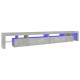 Betonszürke tv-szekrény led-lámpákkal 290x36,5x40 cm Betonszürke tv-szekrény led-lámpákkal 290x36,5x40 cm