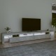 Betonszürke tv-szekrény led-lámpákkal 290x36,5x40 cm Betonszürke tv-szekrény led-lámpákkal 290x36,5x40 cm