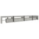 Betonszürke tv-szekrény led-lámpákkal 290x36,5x40 cm Betonszürke tv-szekrény led-lámpákkal 290x36,5x40 cm