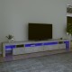 Betonszürke tv-szekrény led-lámpákkal 290x36,5x40 cm Betonszürke tv-szekrény led-lámpákkal 290x36,5x40 cm