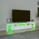 Fehér tv-szekrény led-lámpákkal Fehér tv-szekrény led-lámpákkal