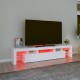 Fehér tv-szekrény led-lámpákkal Fehér tv-szekrény led-lámpákkal