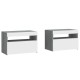 2 db szürke sonoma színű led-es éjjeliszekrény 60x35x40 cm 2 db szürke sonoma színű led-es éjjeliszekrény 60x35x40 cm