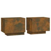 Füstös tölgy színű szerelt fa éjjeliszekrény 100 x 35 x 40 cm