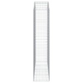 Íves horganyzott vas gabion kosár 200x50x220/240 cm