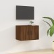 Barna tölgy színű fali tv-szekrény 57 x 34,5 x 40 cm Barna tölgy színű fali tv-szekrény 57 x 34,5 x 40 cm