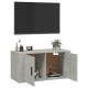Betonszürke fali tv-szekrény 80x34,5x40 cm