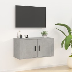 Betonszürke fali tv-szekrény 80x34,5x40 cm