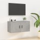 Betonszürke fali tv-szekrény 80x34,5x40 cm