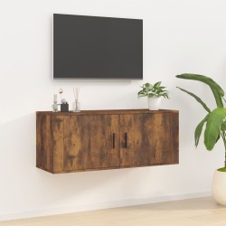 Füstös tölgy színű fali tv-szekrény 100x34,5x40 cm
