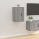 2 db szürke sonoma falra szerelhető tv-szekrény 40x34,5x60 cm