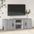 Szürke sonoma színű szerelt fa tv-szekrény 100x31,5x35 cm