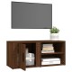 Barna tölgyszínű szerelt fa tv-szekrény 80x31,5x36 cm Barna tölgyszínű szerelt fa tv-szekrény 80x31,5x36 cm